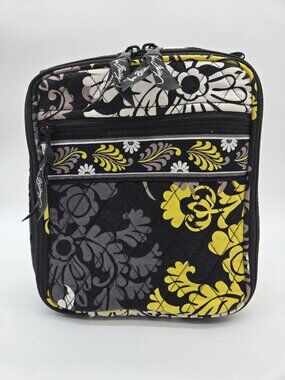 Vera Bradley Retired Baroque Black Lime Insulated Lunch Bag